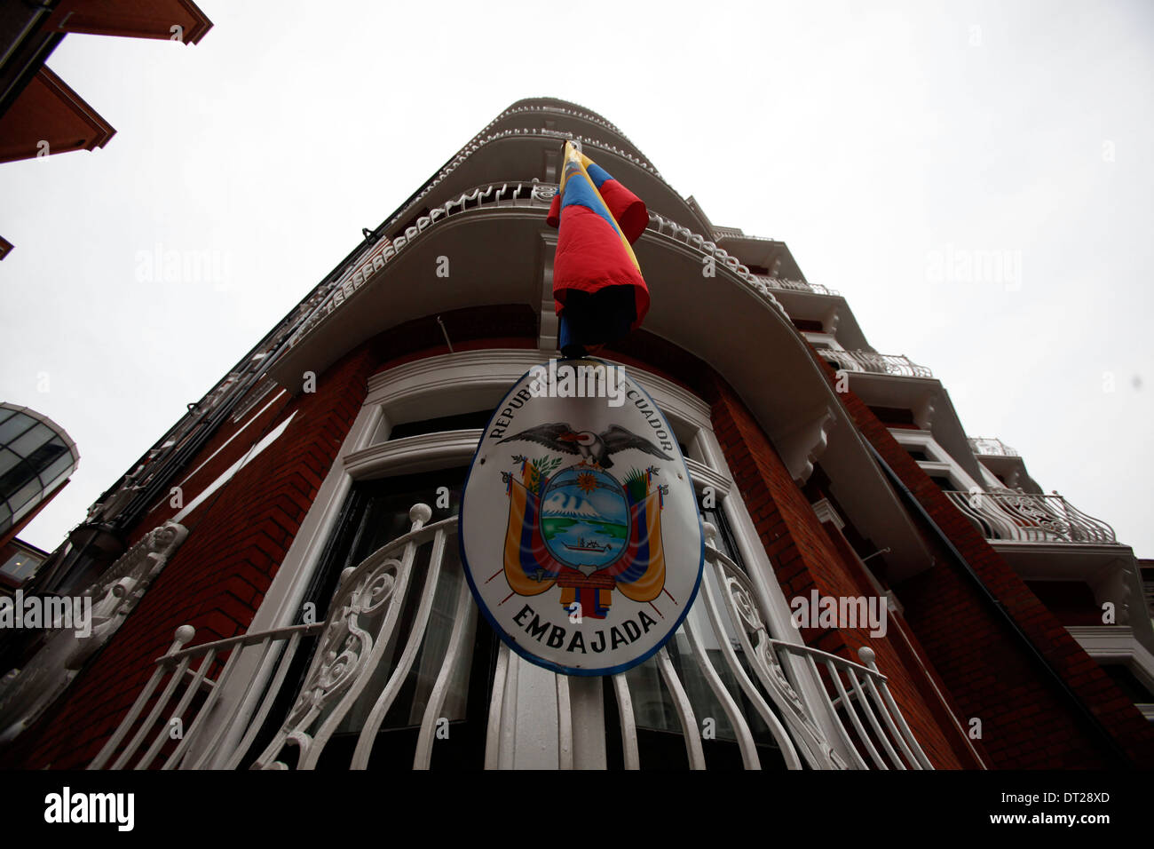 Ambasciata di Ecuador, dove Julian Assange, Wikileaks Foto Stock