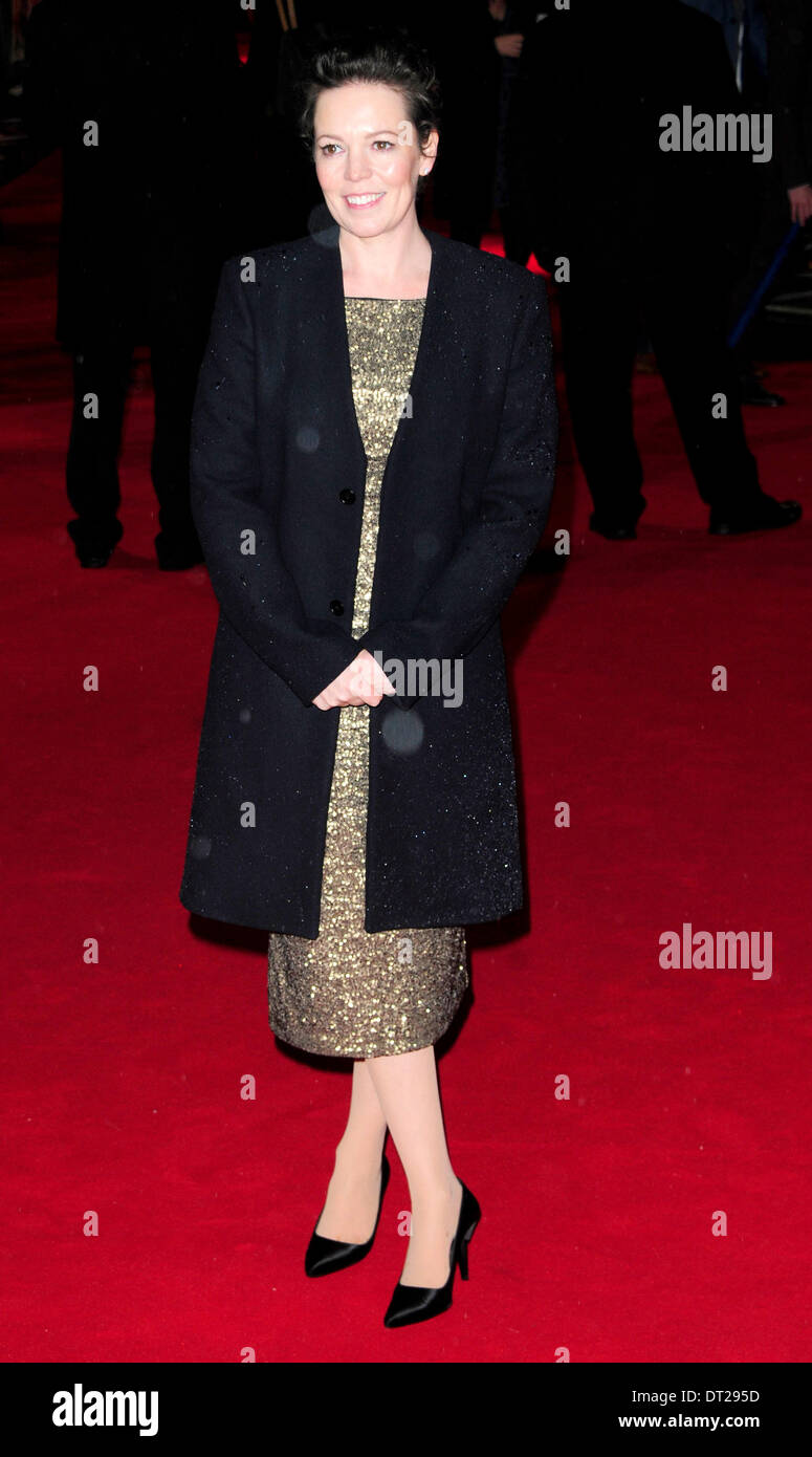 Londra, UK . 06 feb 2014. Olivia Colman assiste la Premiere mondiale di furia CUBAM a Vue Leicester Square Londra.6 febbraio 2014 Credit: Peter Phillips/Alamy Live News Foto Stock