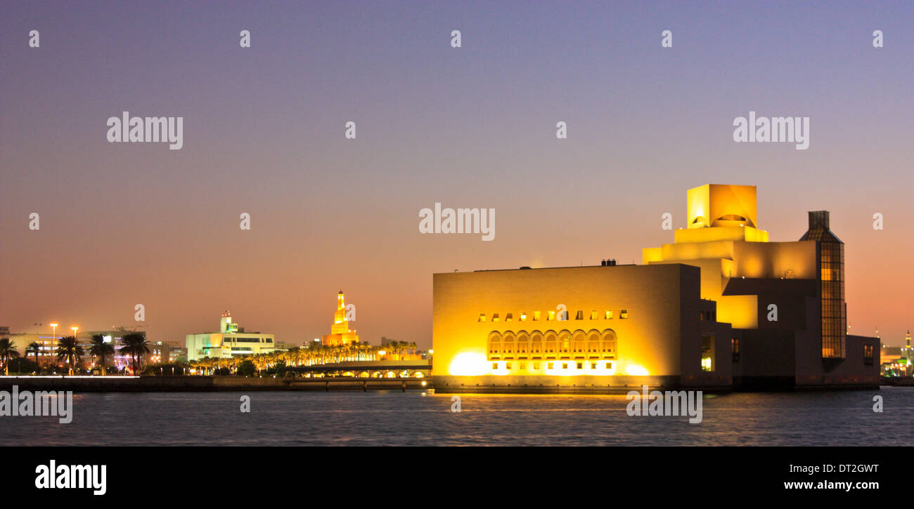 Il Museo di Arte Islamica a Doha, in Qatar Foto Stock