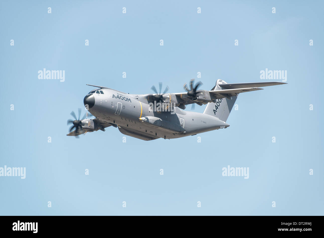 Airbus A400M Atlas, l'Europa è di nuovo a turboelica powered i velivoli militari da trasporto, visualizza a 2013 RIAT Foto Stock