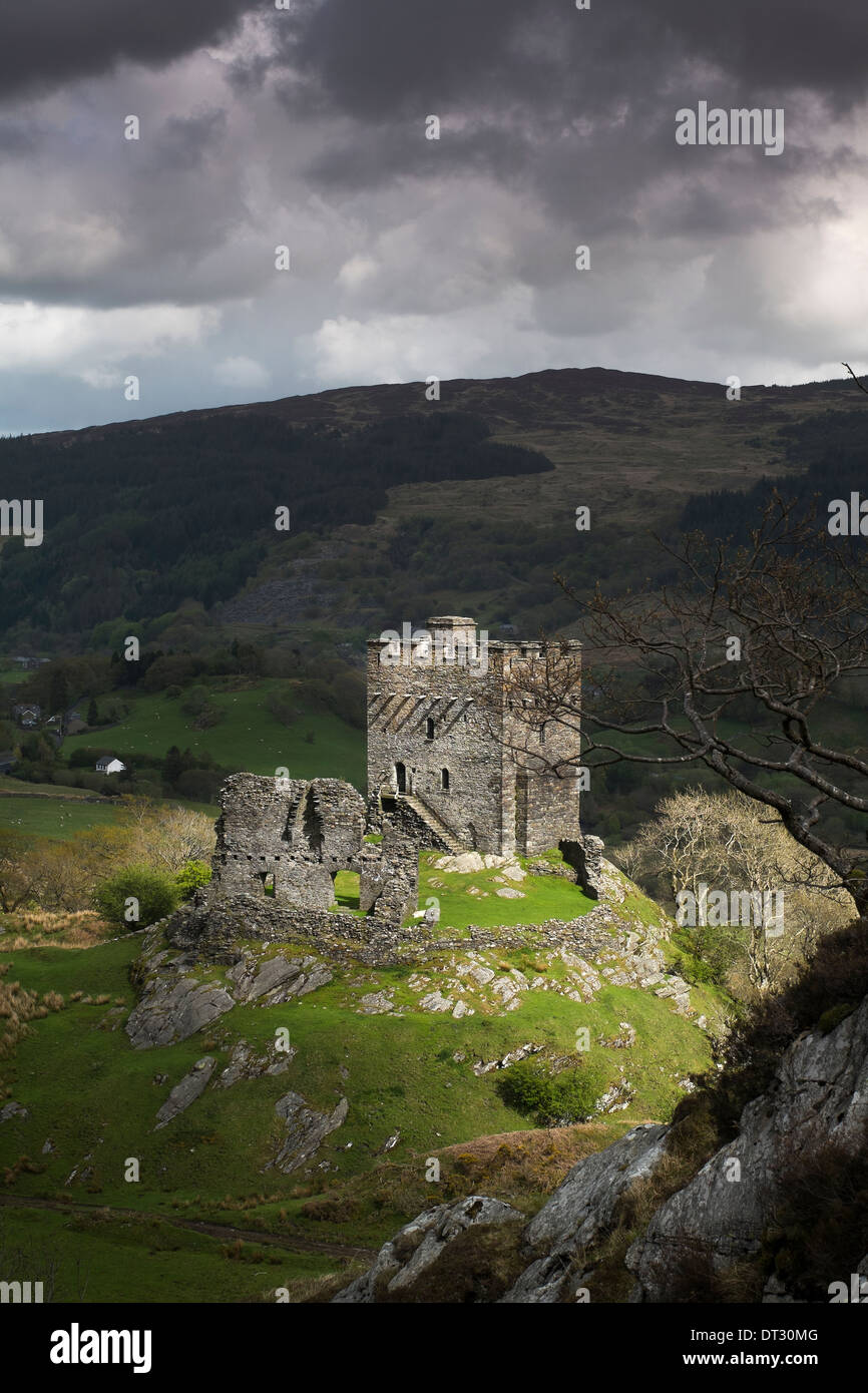 Il castello di dolwyddelan, Snowdonia National Park, il Galles del Nord Foto Stock