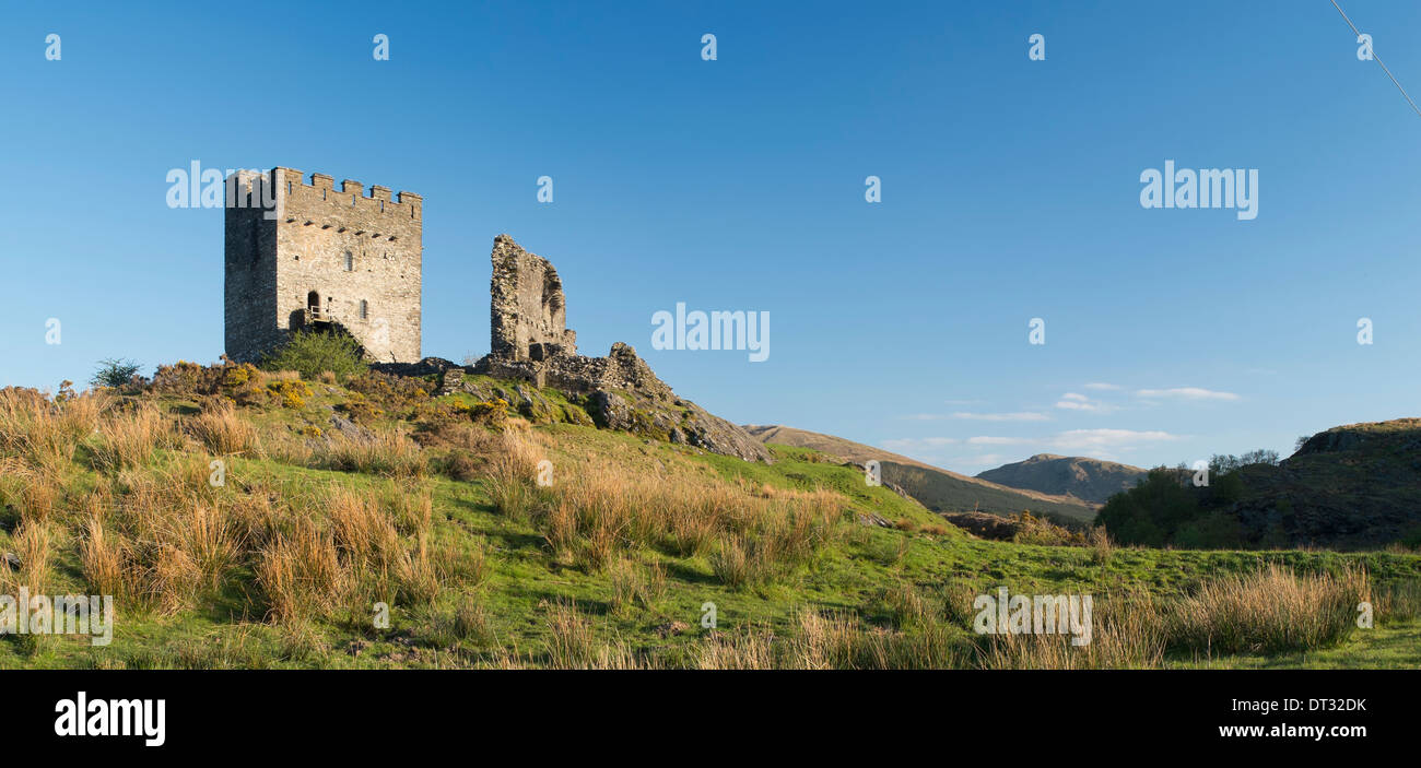 Il castello di dolwyddelan, Snowdonia National Park, il Galles del Nord Foto Stock