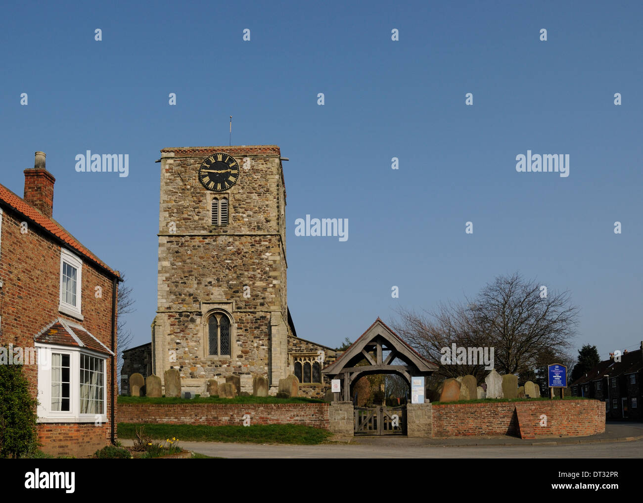 San Bartolomeo la chiesa di Aldbrough, East Yorkshire, Inghilterra Foto Stock