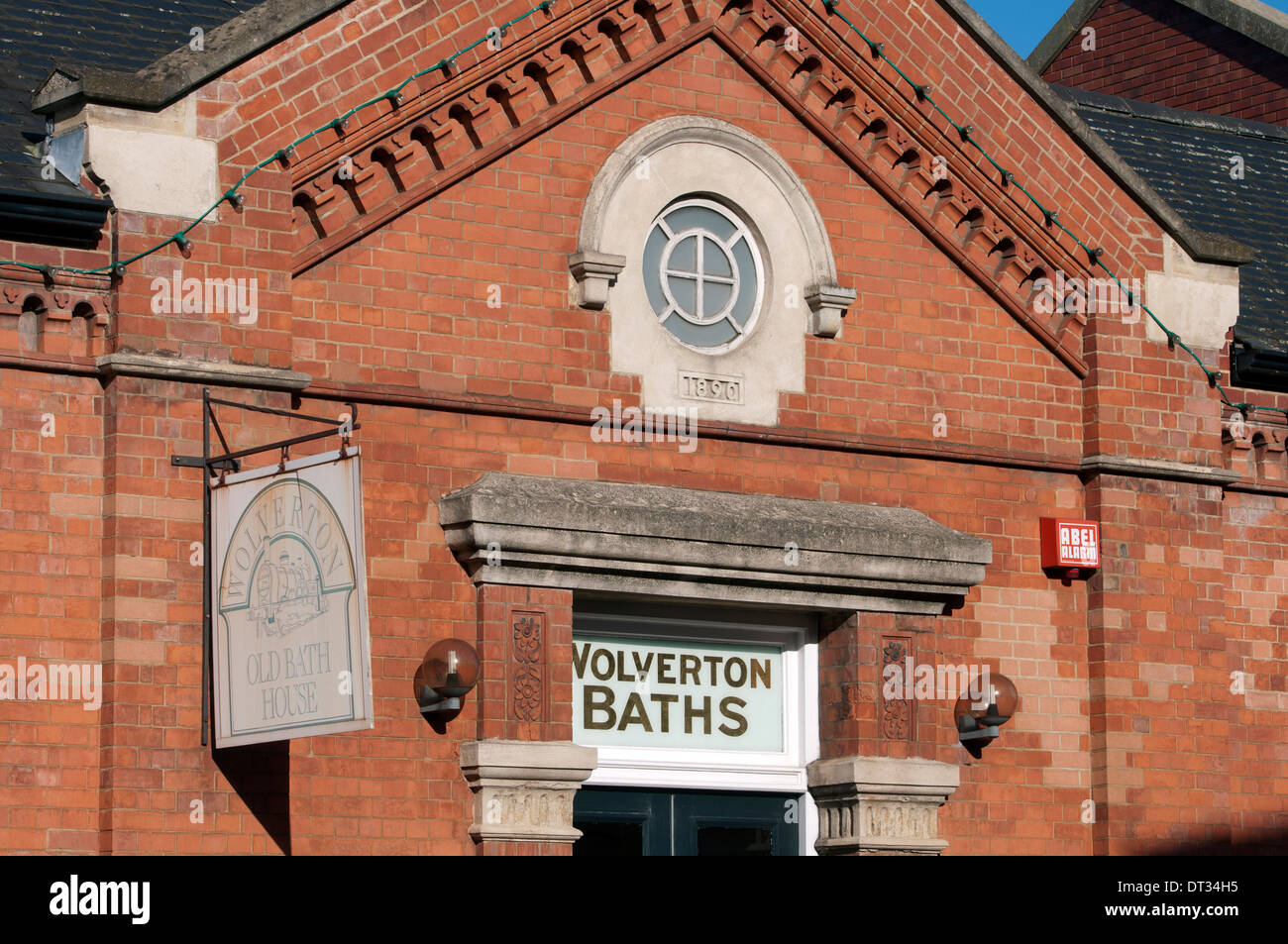 La vecchia casa del bagno, Wolverton, Buckinghamshire, Inghilterra, Regno Unito Foto Stock