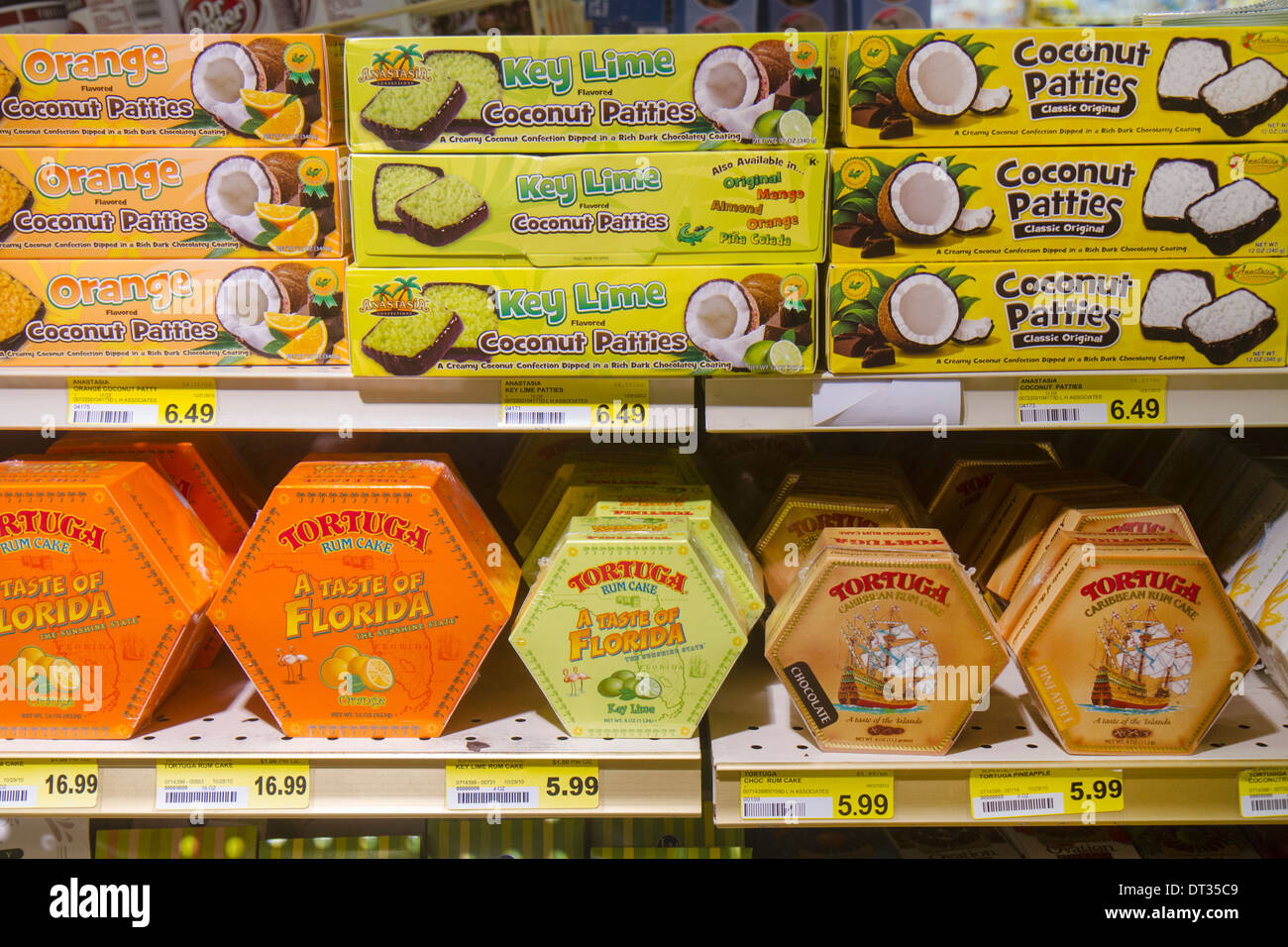 Florida Sanibel Barrier Island, Jerry's Foods, negozio di alimentari, supermercato, cibo, vendita prodotti display, vendita al dettaglio, shopping shopper negozi Foto Stock