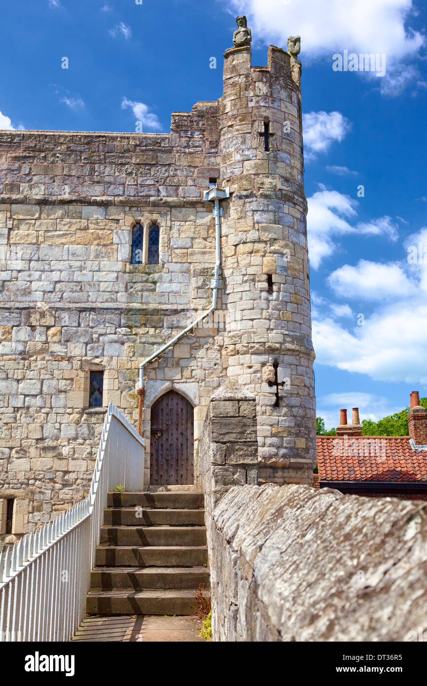 Le mura della città di York, una città nel Nord Yorkshire, Inghilterra Foto Stock