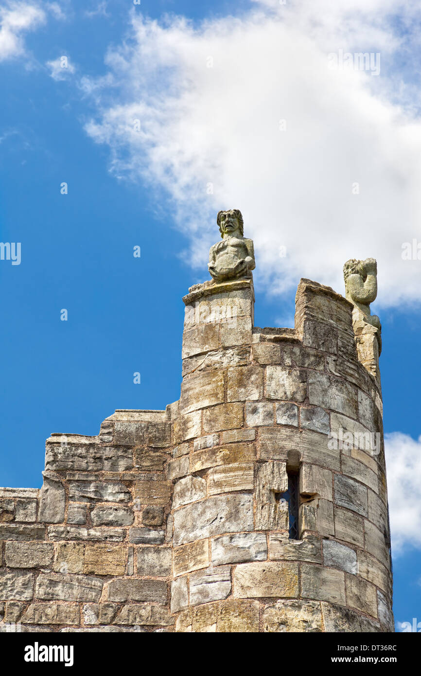 Le mura della città di York, una città nel Nord Yorkshire, Inghilterra Foto Stock