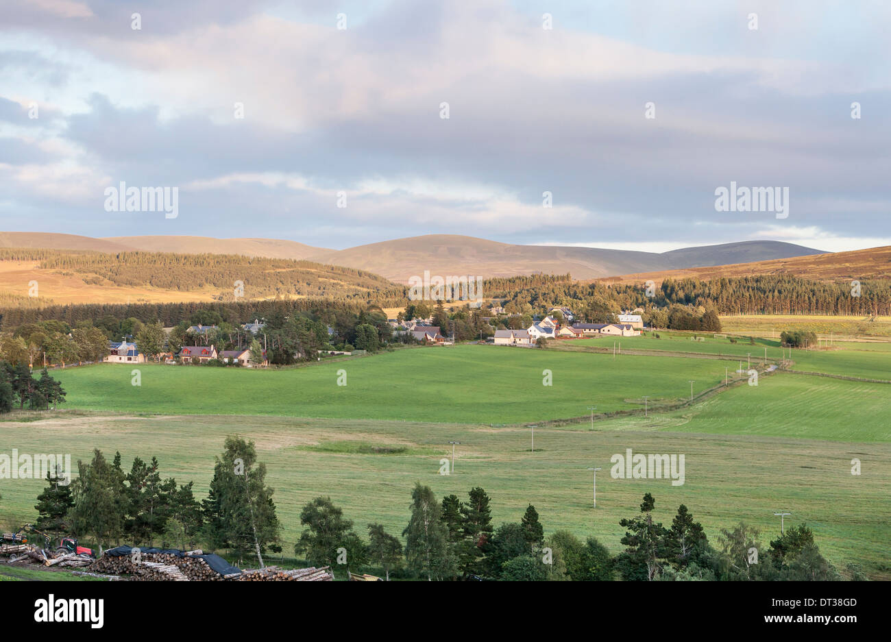 Villaggio di Tomintoul in Moray, Scozia. Foto Stock