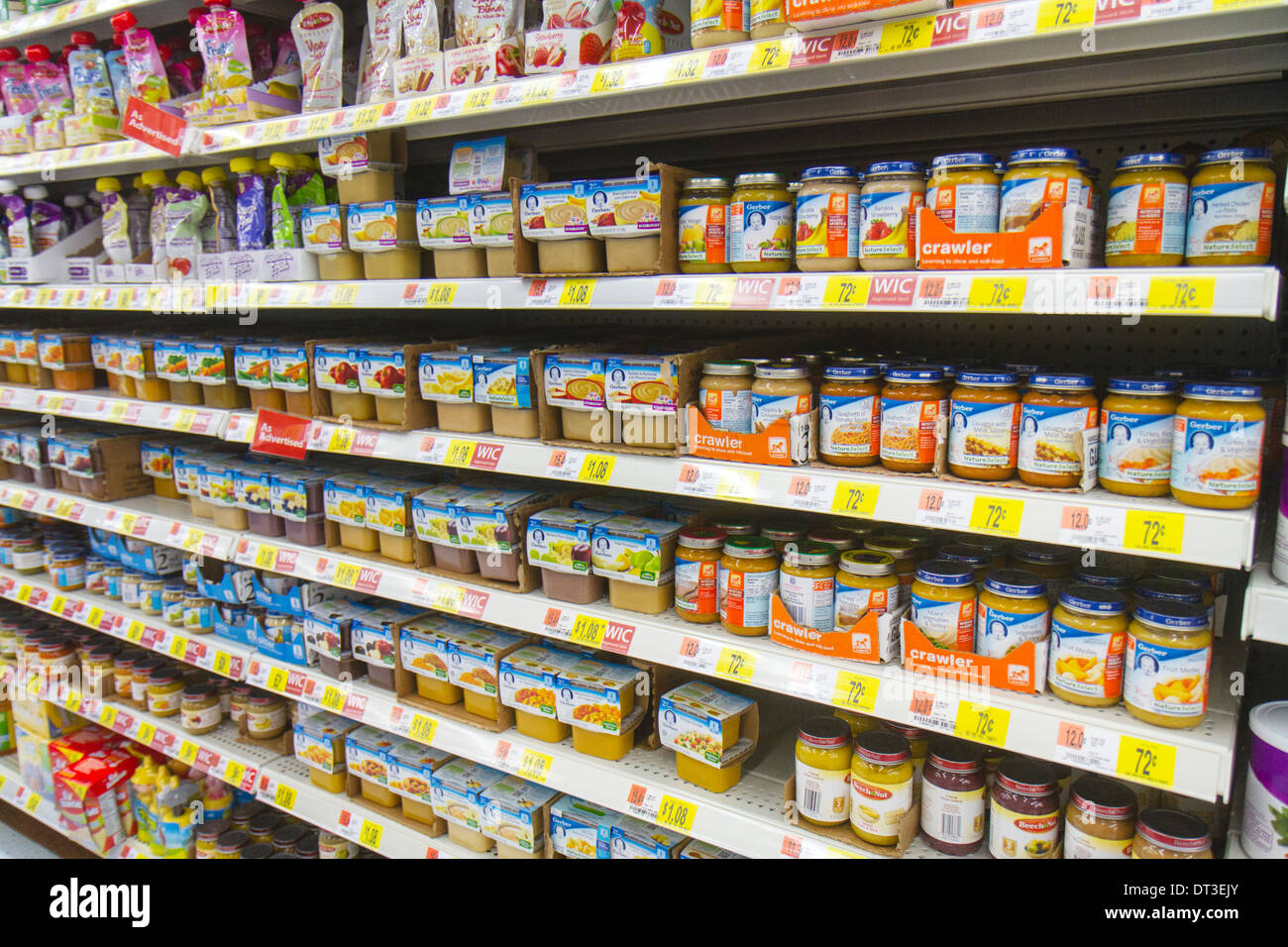 Naples Florida,Walmart Big-Box,discount,shopping shopper shopper negozi mercati di mercato di vendita di mercato, negozi al dettaglio business bu Foto Stock