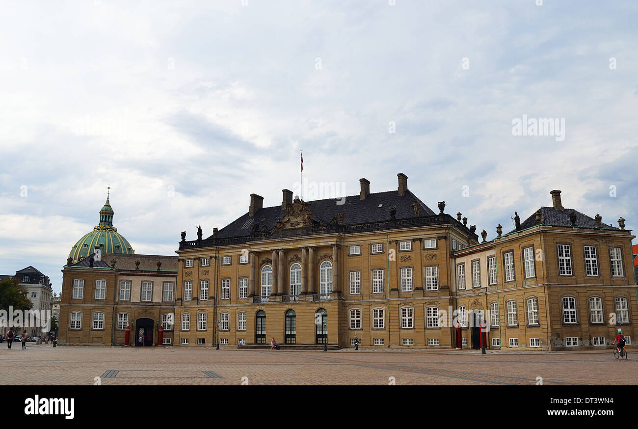 Il Palazzo di Amalienborg, Copenhagen, Danimarca Foto Stock