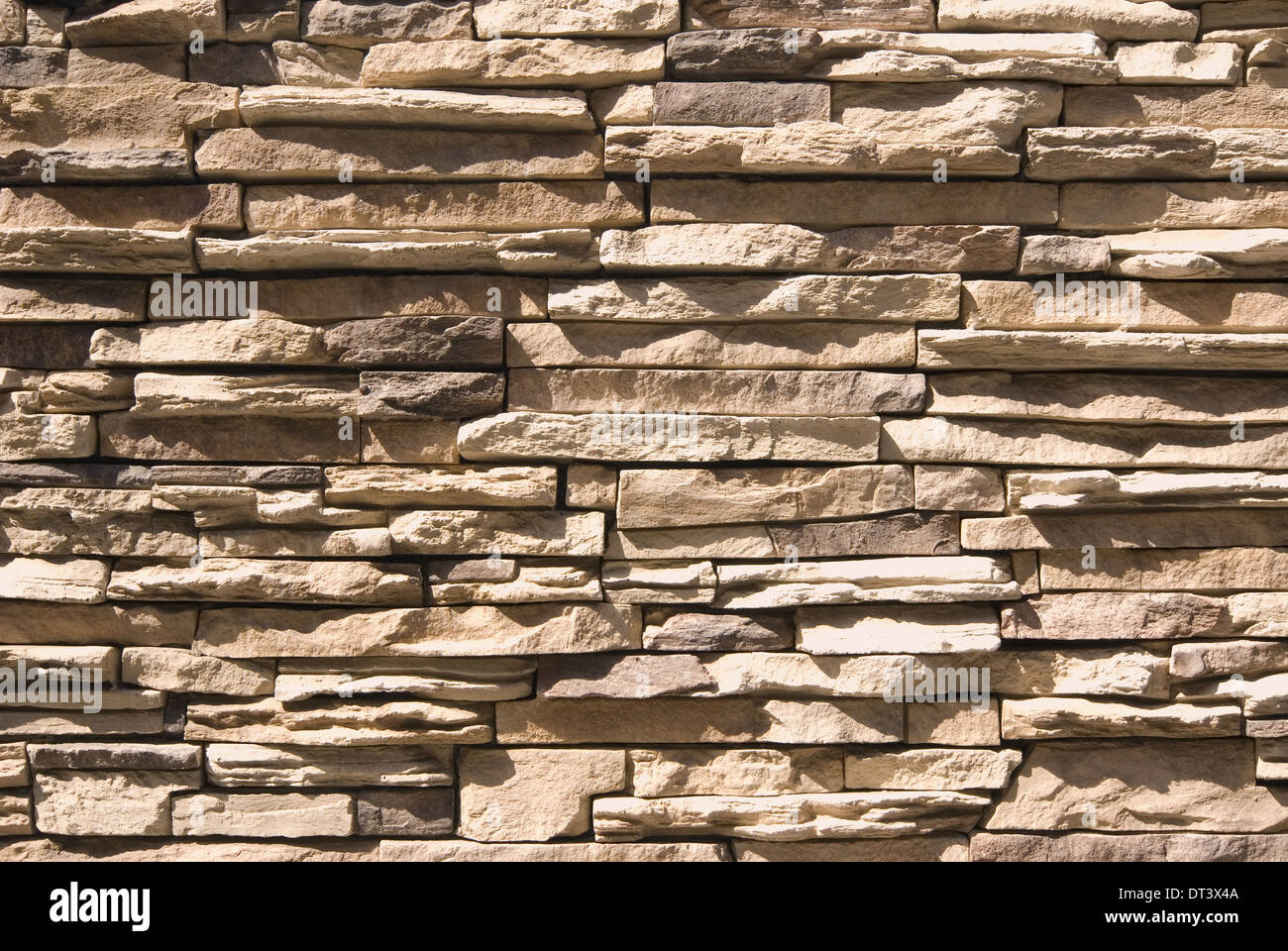 Pietra artificiale sfondo a parete Foto Stock