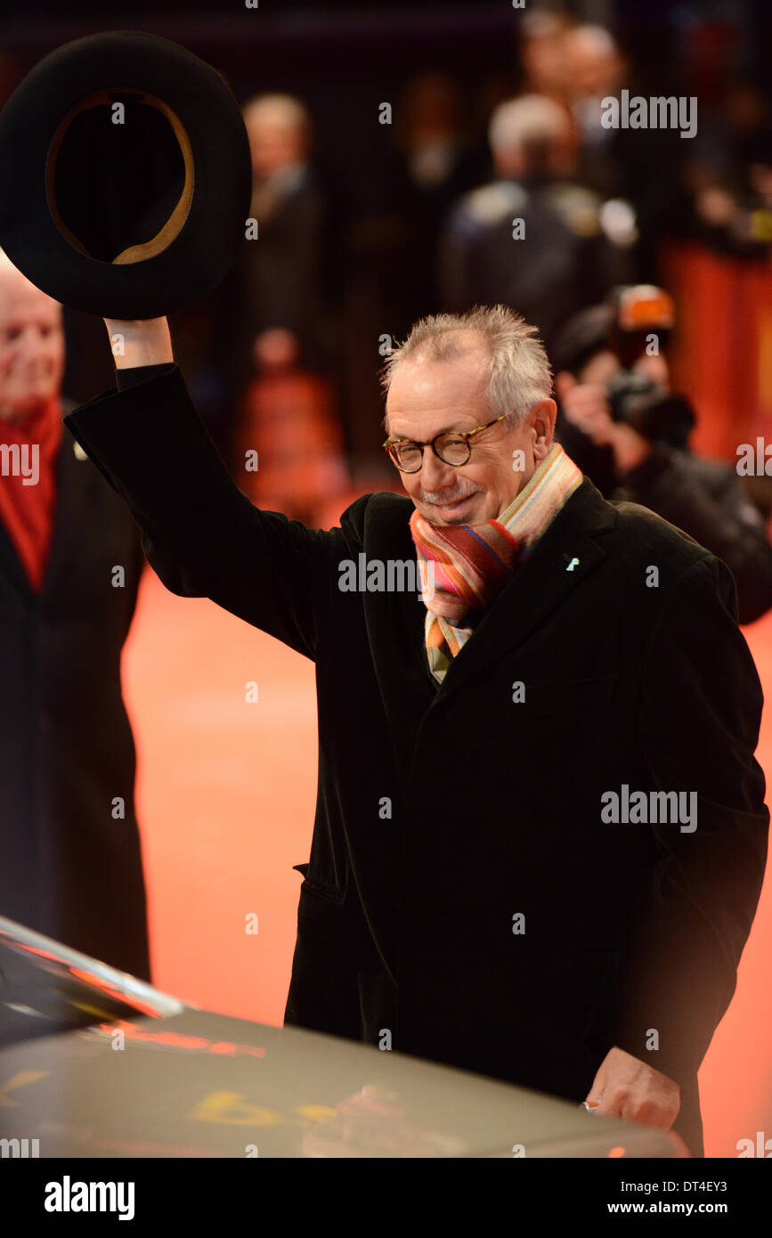 Berlino, Germania, 8 feb 2014. Dieter Kosslick assiste il 'i monumenti uomini' Premiere al sessantaquattresimo Berlinale annuale Festival Internazionale del Film alla Berlinale Palast 8 febbraio del 2014 a Berlino, Germania. Credito: Janne Tervonen/Alamy Live News Foto Stock