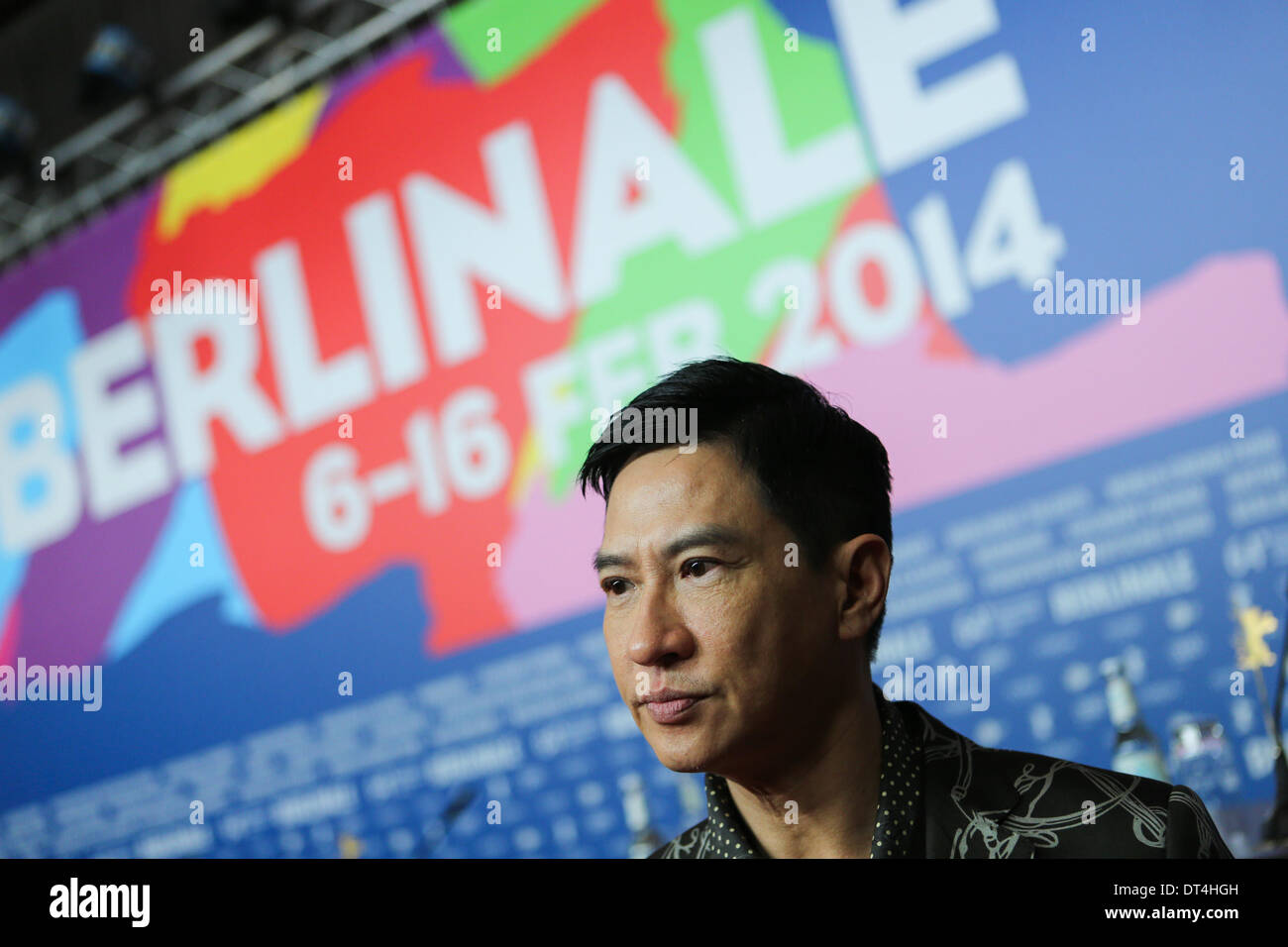 Berlino, Germania. 8 Feb 2014. Attore Nick Cheung partecipa a una conferenza stampa per promuovere il film 'quel demone nell' Al sessantaquattresimo Berlinale Festival Internazionale del Cinema di Berlino, Germania, il 8 febbraio 2014. Credito: Zhang ventola/Xinhua/Alamy Live News Foto Stock