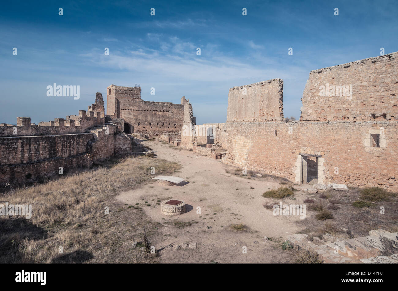 Il castello di Gormaz in Soria, Spagna Foto Stock