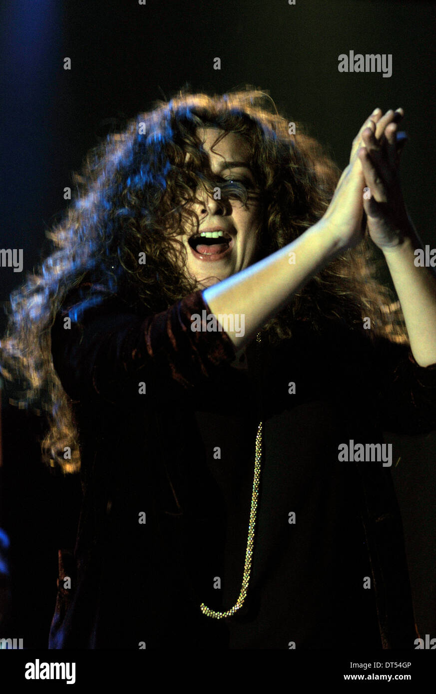 Estrella Morente si esibisce all'Apolo escenario Foto Stock