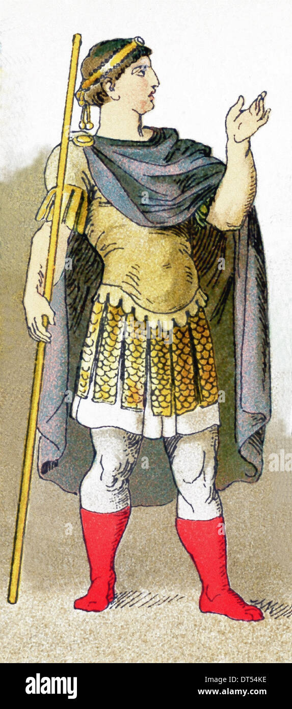 Giustiniano (483-565) ha statuito come imperatore bizantino da 527 a 565. Il suo regno era la rinascita della grandezza imperiale. Foto Stock