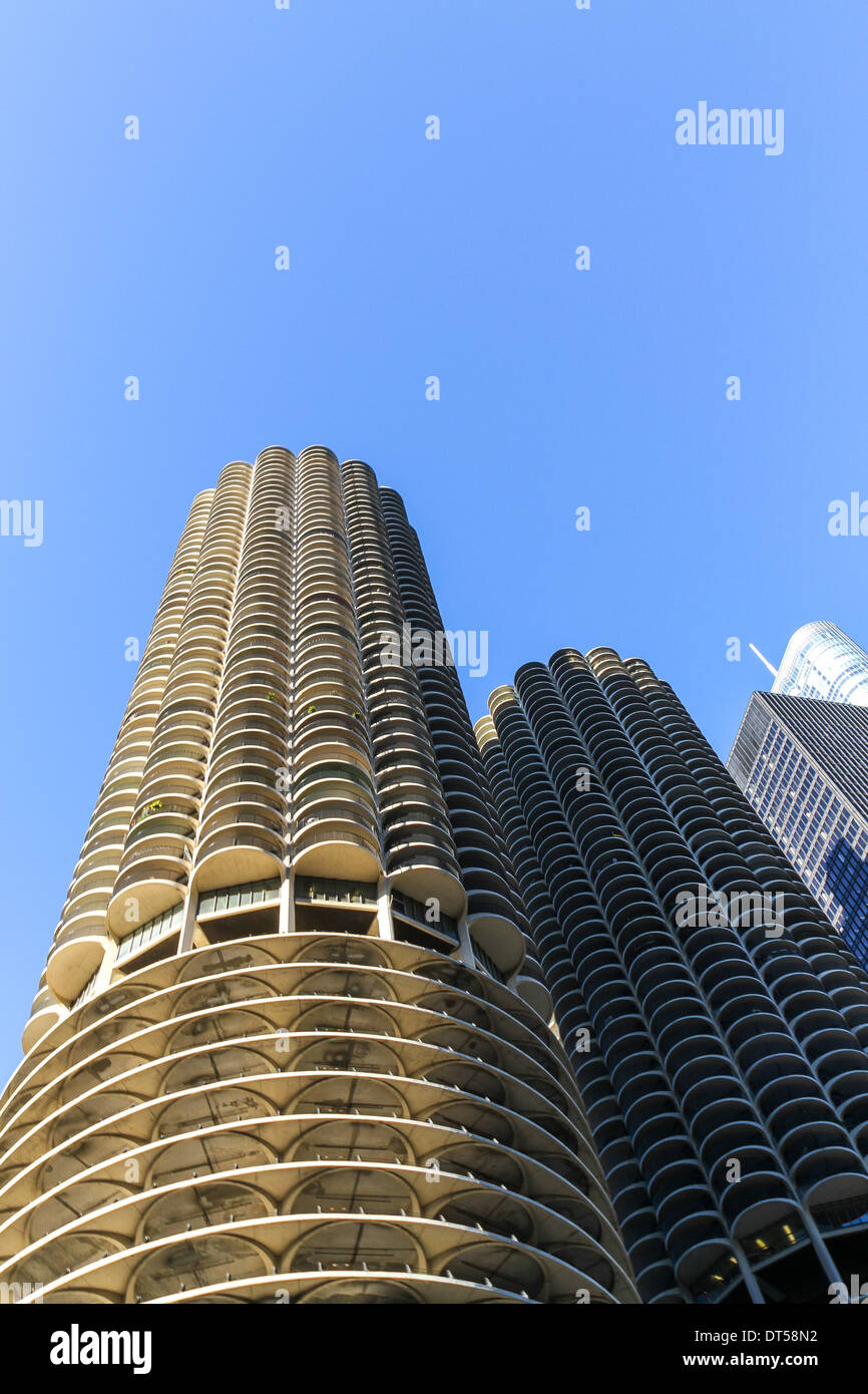 Marina City, Chicago, Illinois Foto Stock