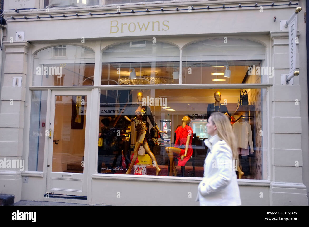 Browns designer fashion store a Londra Foto Stock