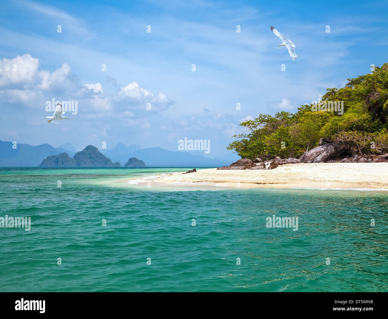 Isola disabitata Foto Stock