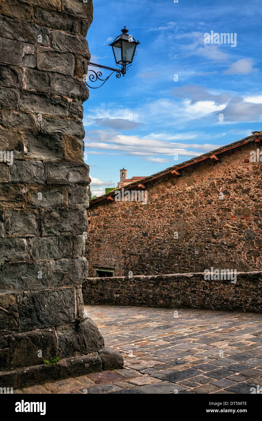 Via medievale di Montecatini Alto Foto Stock