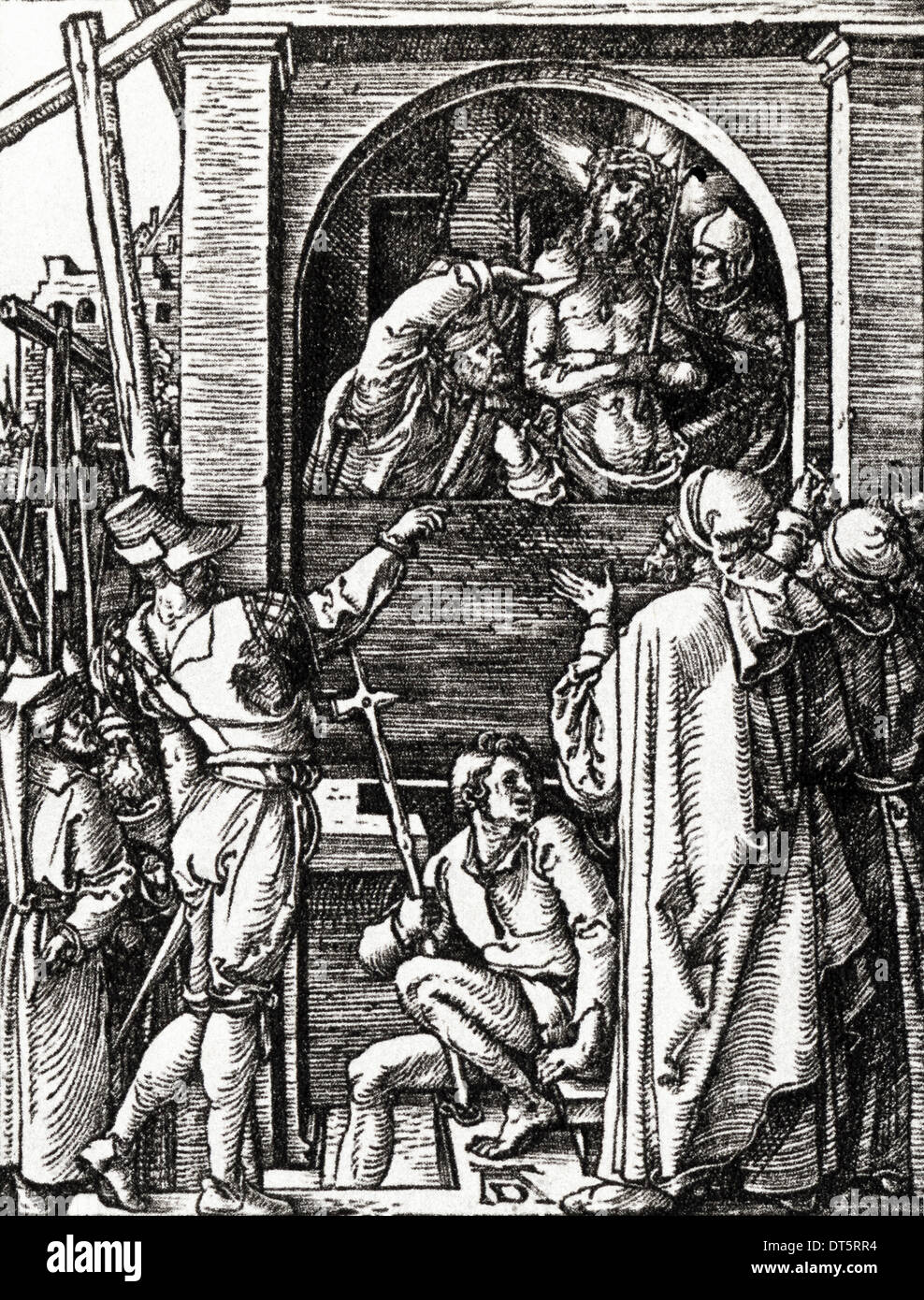 Cristo ha presentato al popolo (dalla piccola passione) xilografia da Albrecht Durer circa 1509/1511 artista tedesco 1471 - 1528 Foto Stock