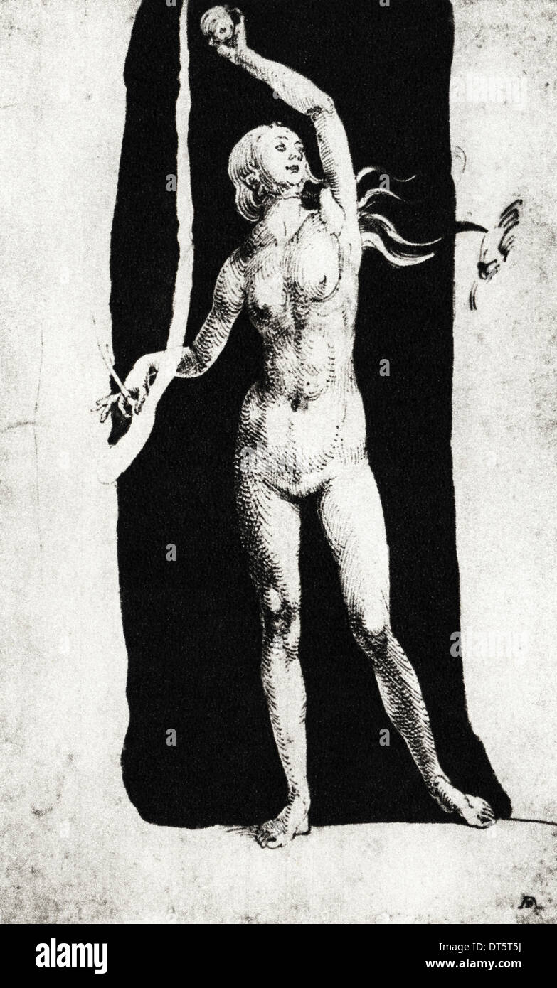 Studio del disegno della vigilia di Albrecht Durer circa 1507 artista tedesco 1471 - 1528 Foto Stock