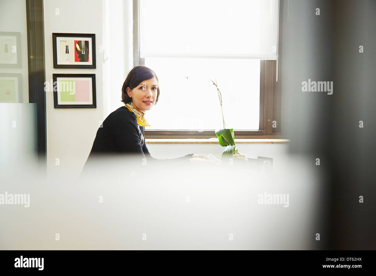 Imprenditrice in office Foto Stock