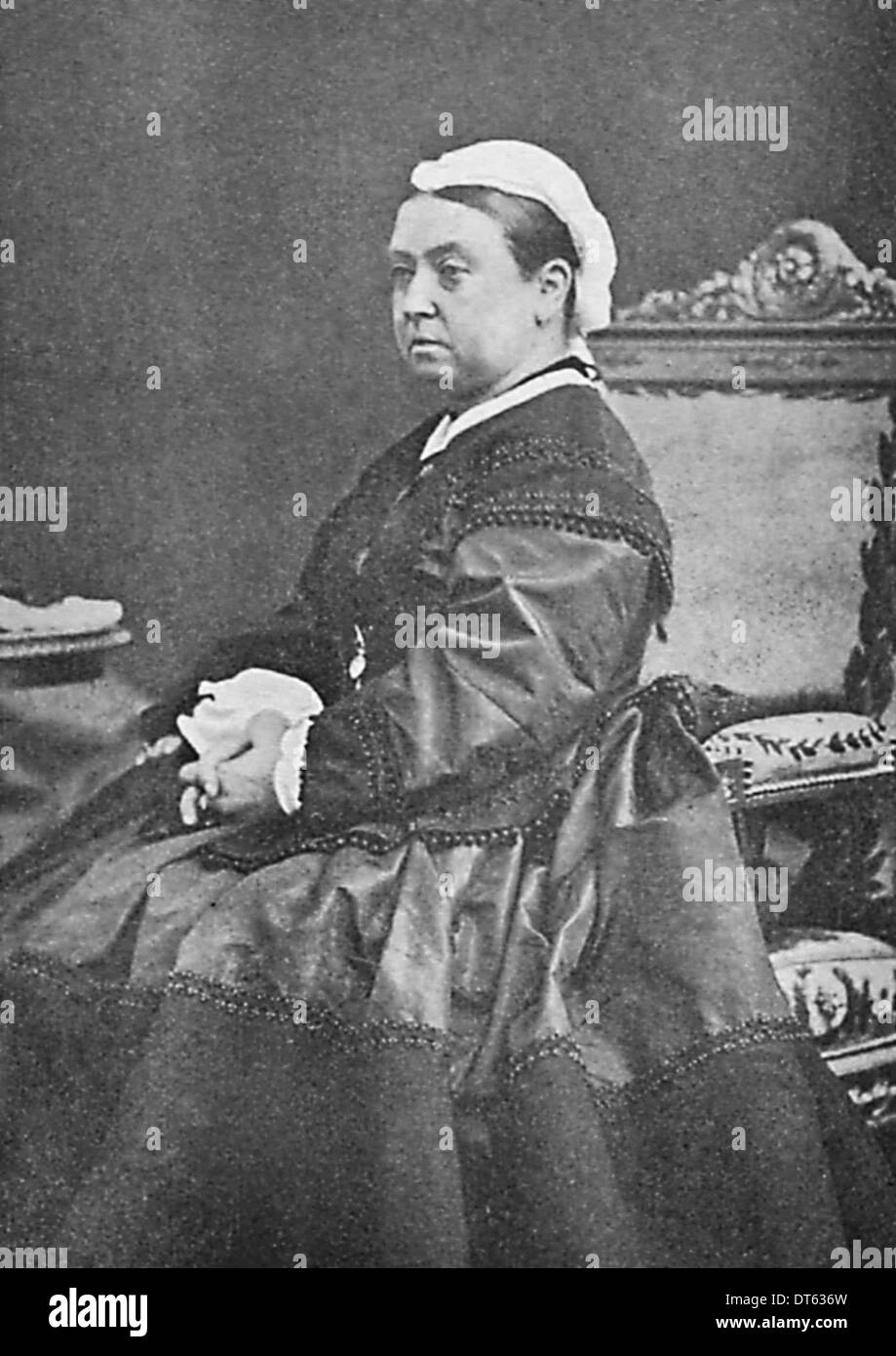 La regina Victoria un ritratto in 1863. Dagli archivi di stampa Ritratto Service (ex premere il ritratto di servizio). Foto Stock