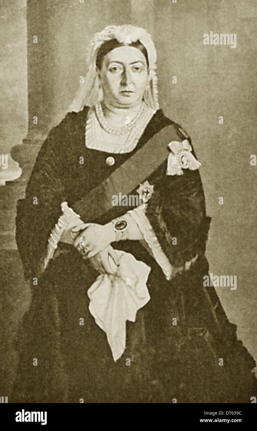 La regina Victoria un ritratto in 1876. Ritratto da Von Angeli. Dagli archivi di stampa Ritratto Service (ex premere il ritratto di servizio). Foto Stock