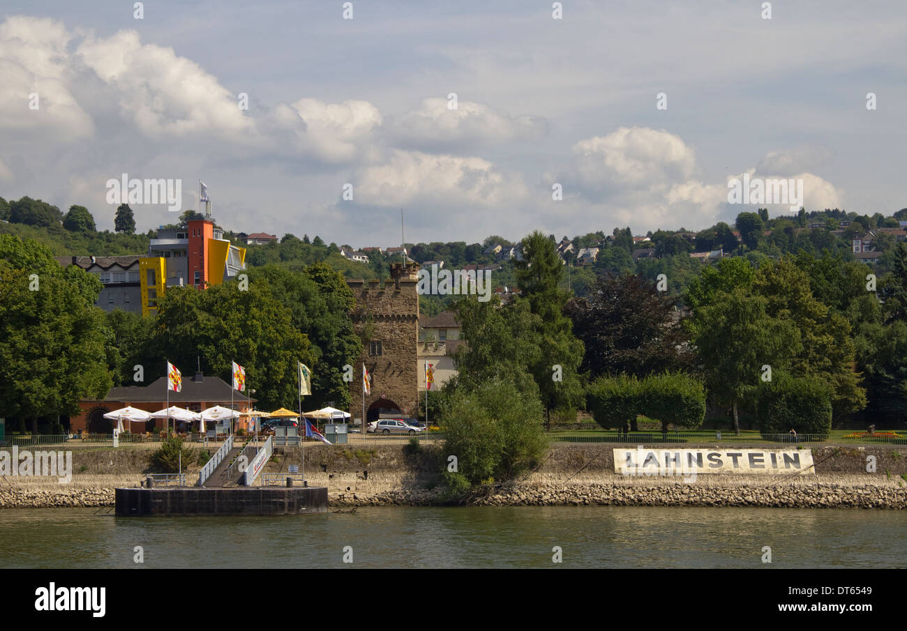 Lahnstein nella Valle del Reno, Germania Foto Stock