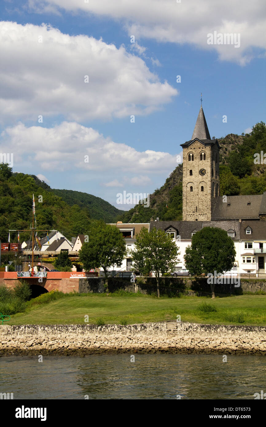 Wellmich, Renania, Germania, Europa Foto Stock