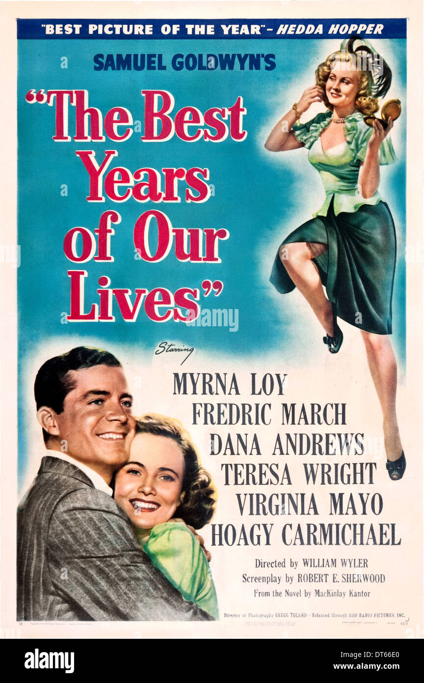 POSTER del filmato i migliori anni della nostra vita (1946 Foto stock -  Alamy