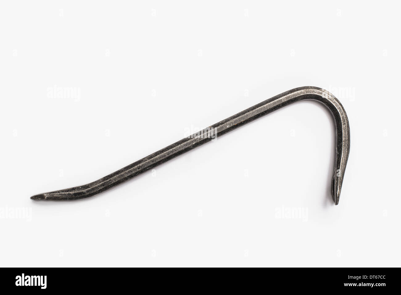 Gli strumenti utilizzati. Un piede di porco, un metallo di oggetti con due estremità ricurve. Uno strumento per far decollare. Foto Stock