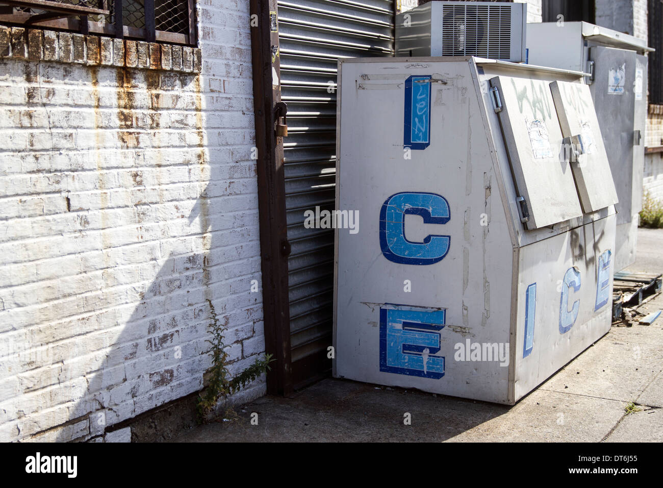 Macchina per il ghiaccio Foto Stock