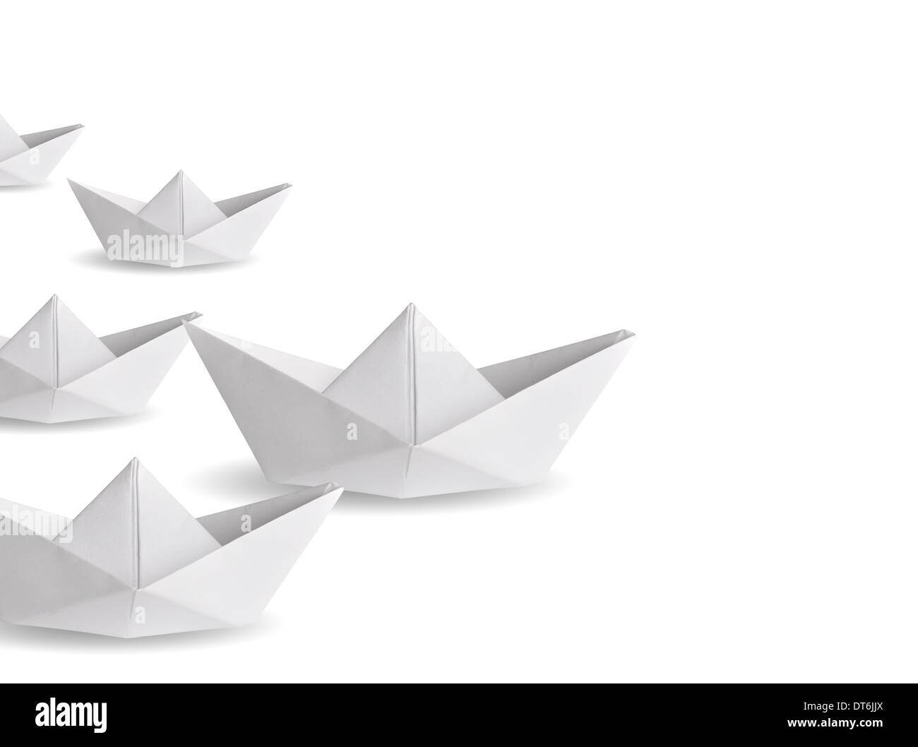 Vincitore della nave di carta Foto Stock