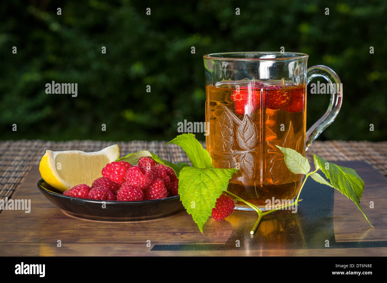 Profumati tè al lampone Foto Stock