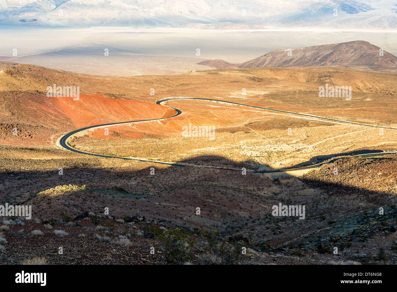Paesaggio nel Parco Nazionale della Valle della Morte Foto Stock
