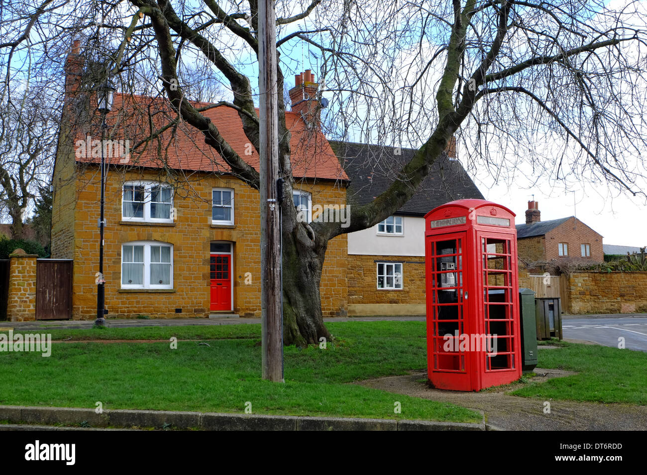 Bugbrooke village center Foto Stock