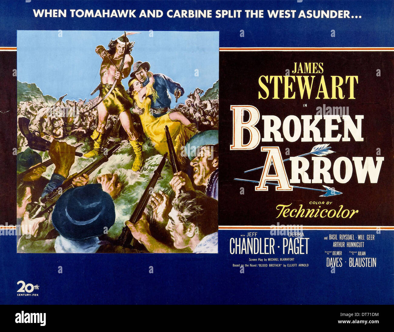 POSTER Broken Arrow (1950) Foto Stock