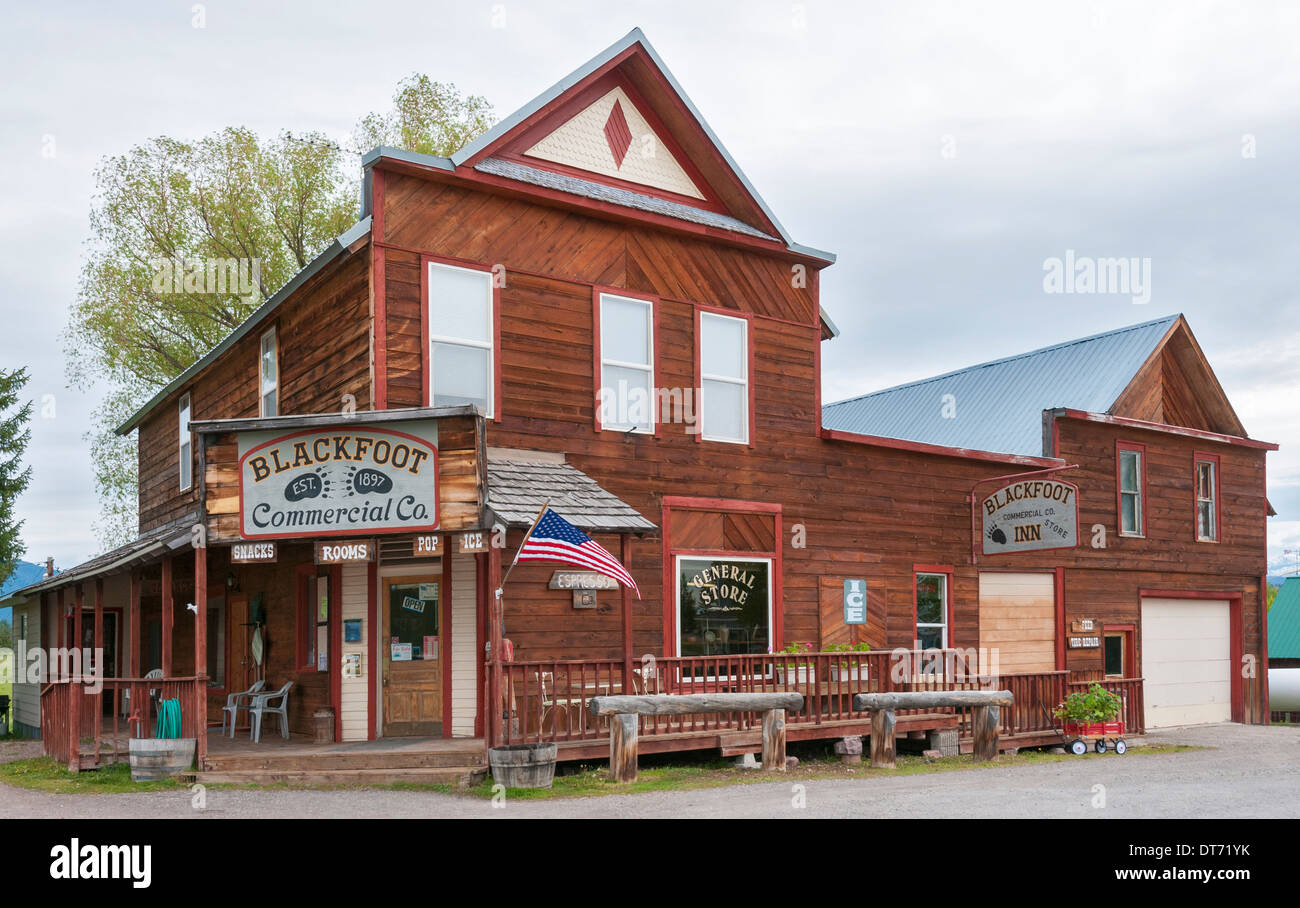 Montana, Ovando, centro città, general store Foto Stock