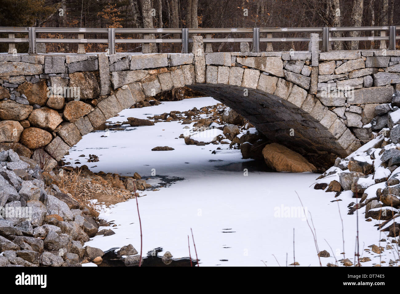 Visto Mill Road Bridge, Hillsborough, New Hampshire Foto Stock