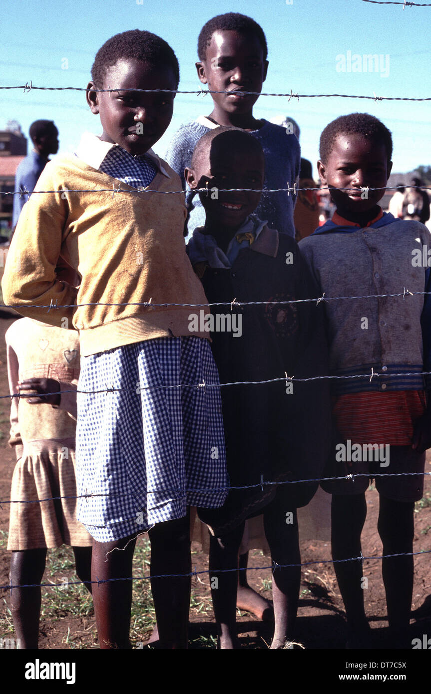 I bambini sfollati a Eldoret Rift Valley Kenya Foto Stock