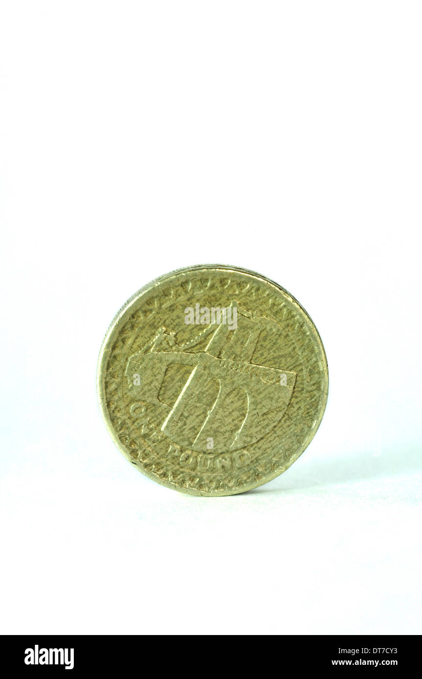 monete di libbra Foto Stock
