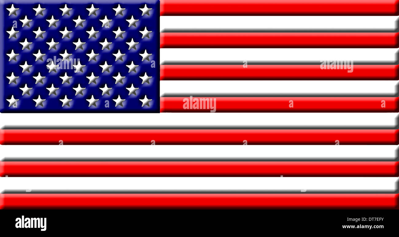 USA / Stati Uniti d'America - bandiera nazionale Foto Stock