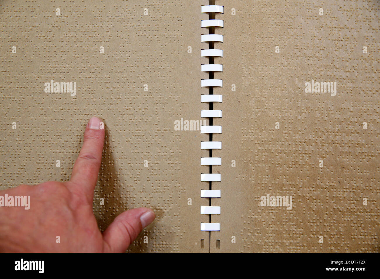 Bibbia di Braille Foto Stock