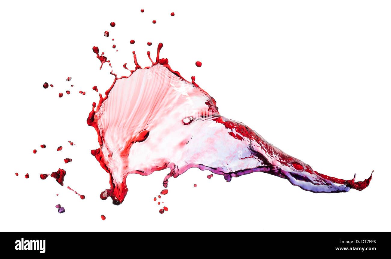 Flying schizzi di colori misti Foto Stock