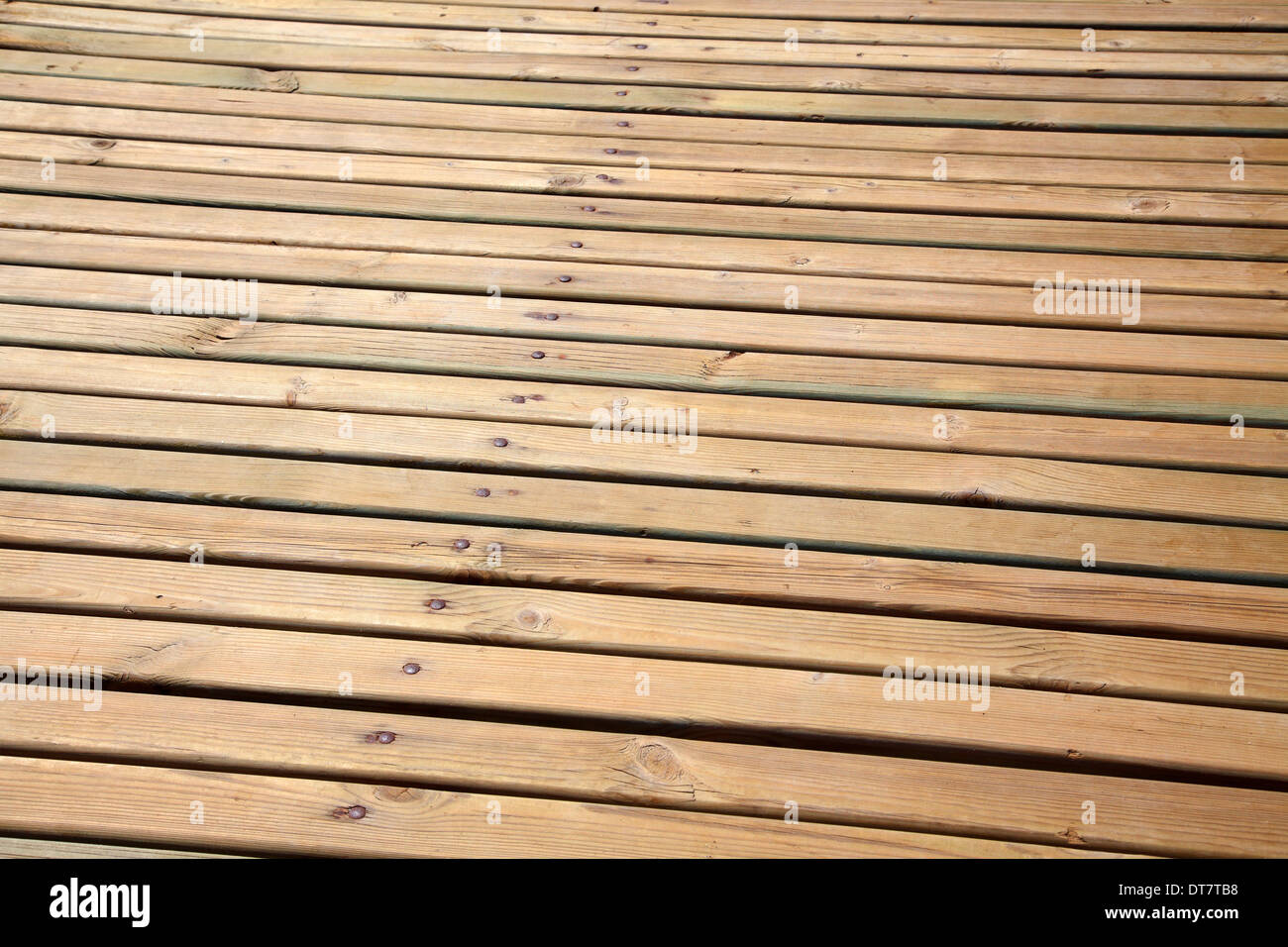 Pavimento di legno naturale boards Foto Stock