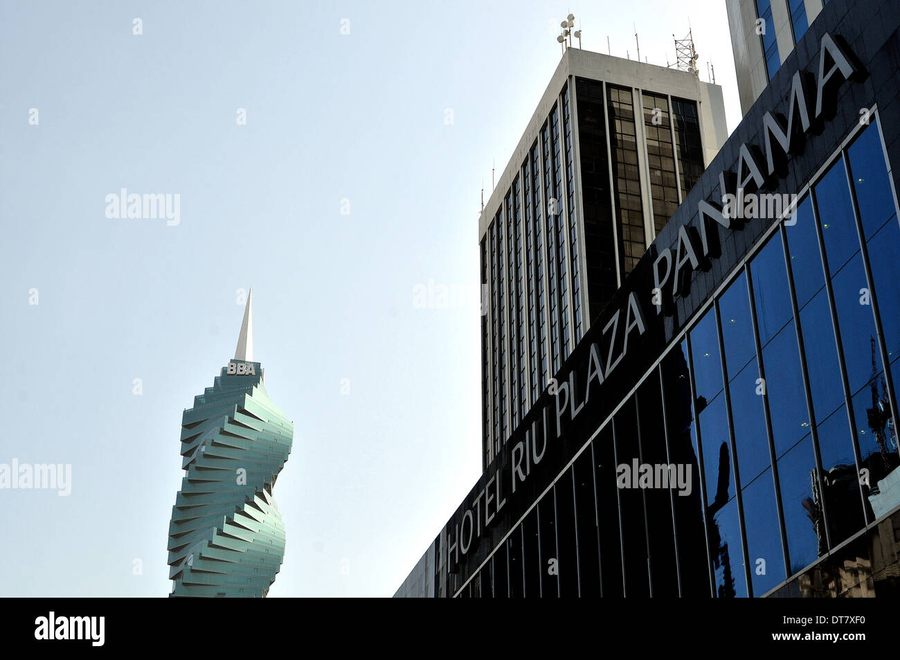 Hotel Riu Plaza e la rivoluzione della torre della città di Panama Panama Foto Stock