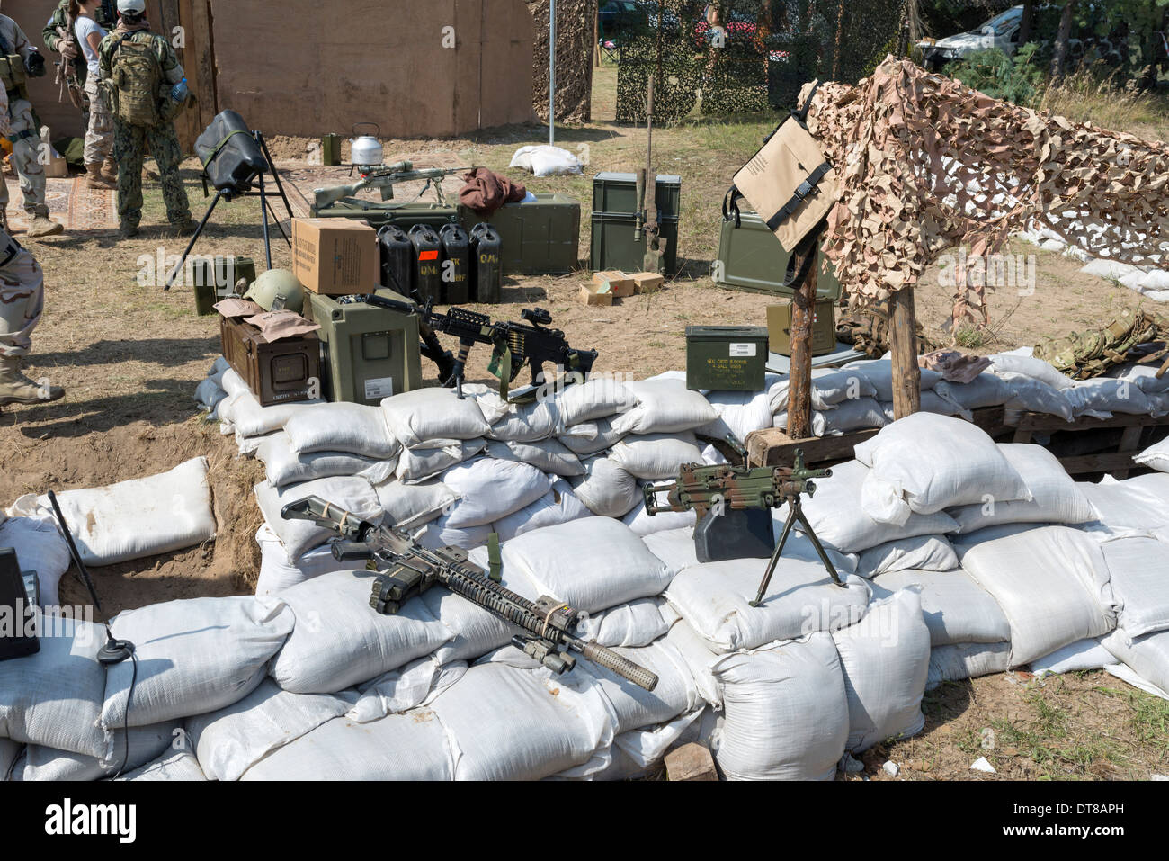 "X Incontro internazionale di veicoli militari le vie e il ferro di cavallo' nel Borne Sulinowo, Polonia Foto Stock
