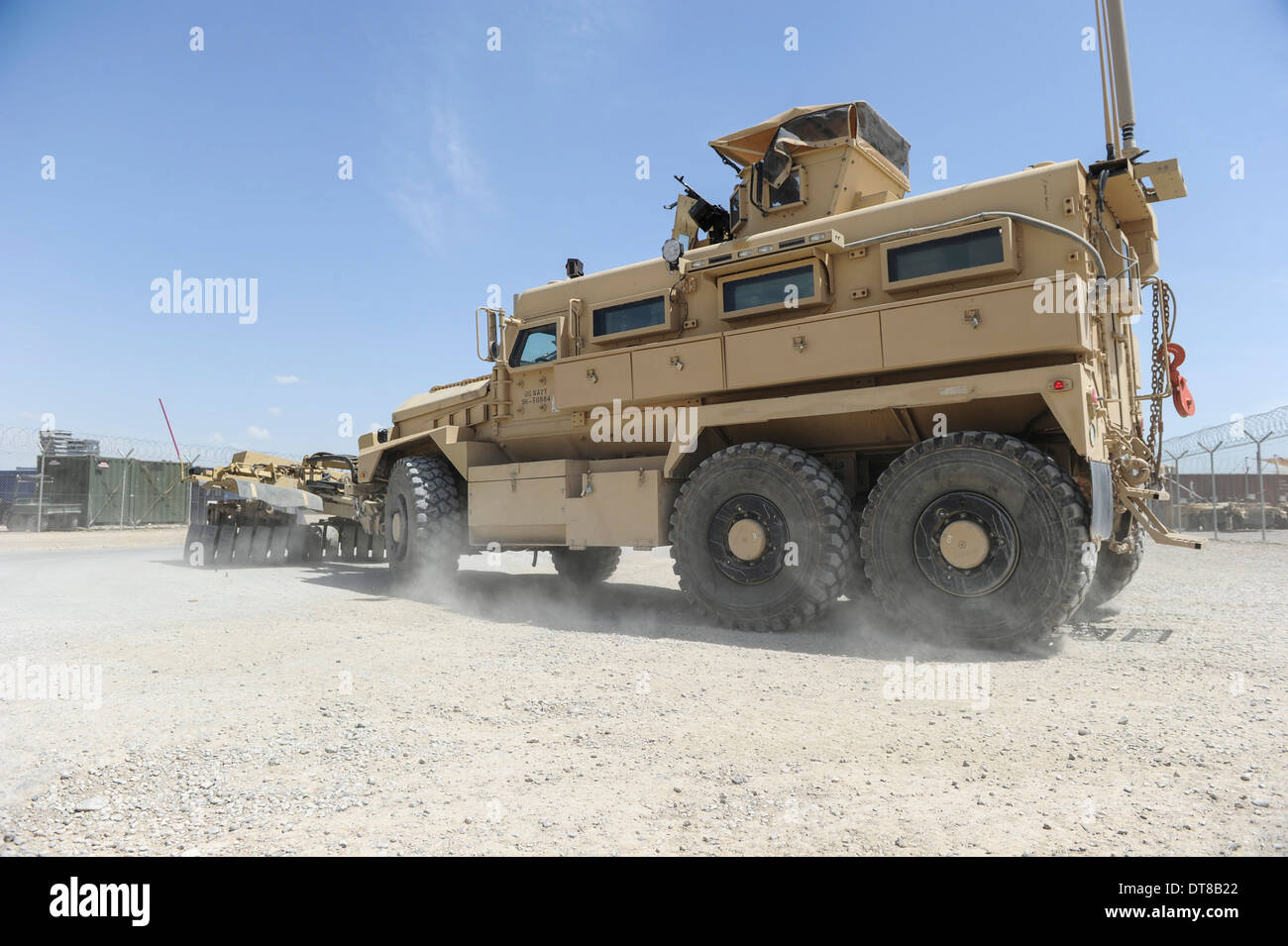Un agguato Mine-Resistant veicolo protetto Foto Stock